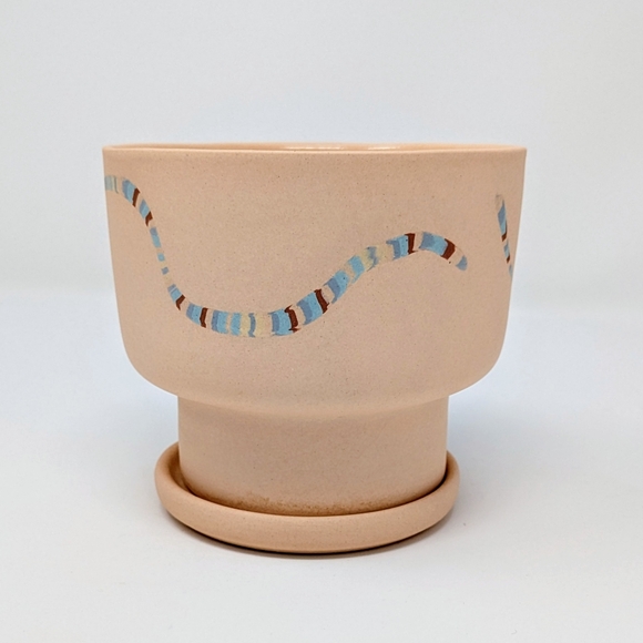 Peaches the Studio Peach Nerikomi Planter - Picture 3 of 7